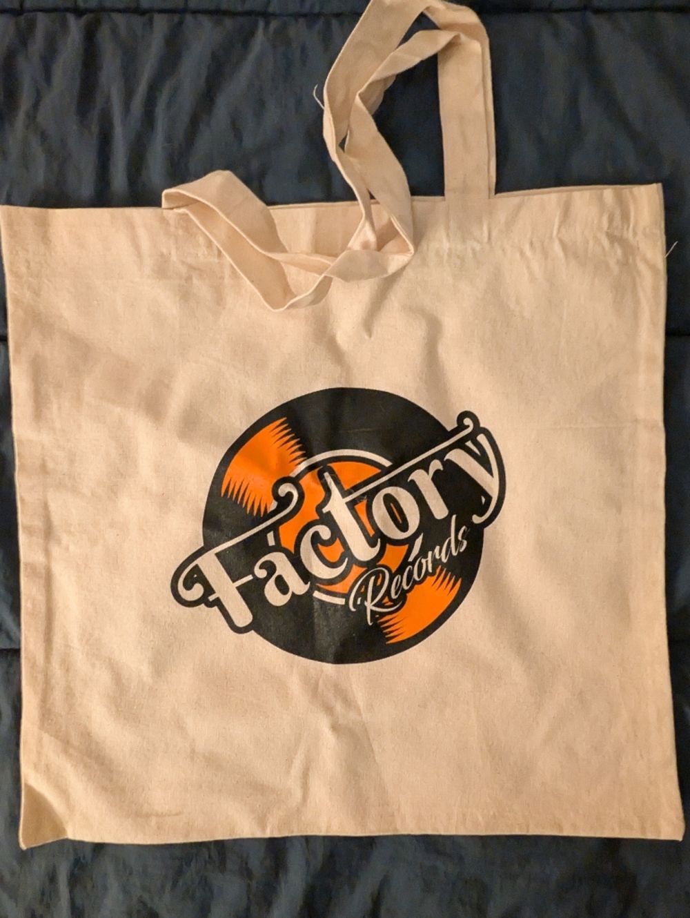 Factory Records Record Tote Bag.